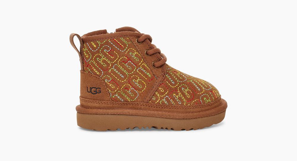 Ugg Boots Canada - Ugg Kids' Neumel Ii Graphic Stitch Brown